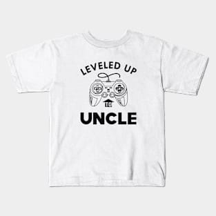 New Uncle - Leveled up to uncle Kids T-Shirt